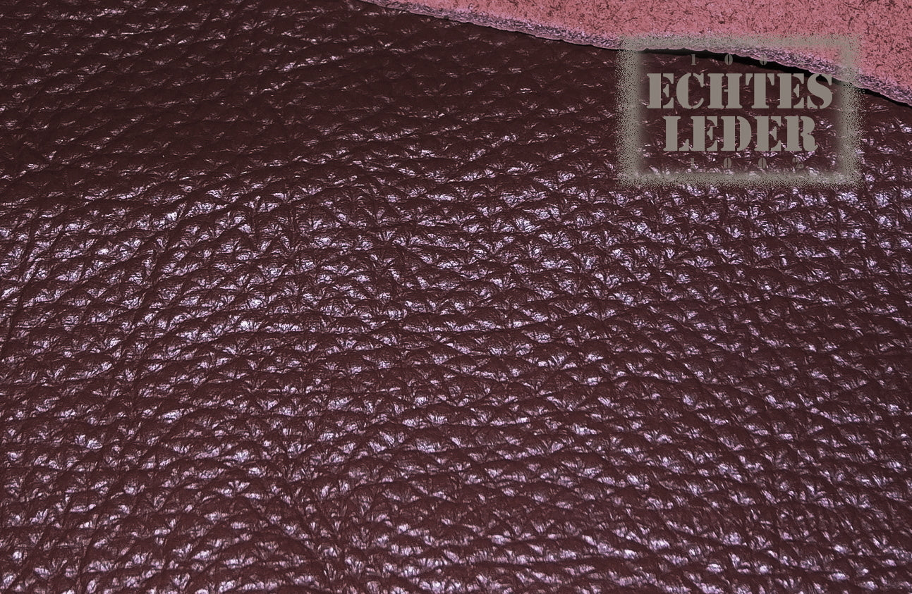 Restposten Lederstreifen (Echt, Nappaleder) Weinrot