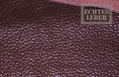 Restposten Lederstreifen (Echt, Nappaleder) Weinrot