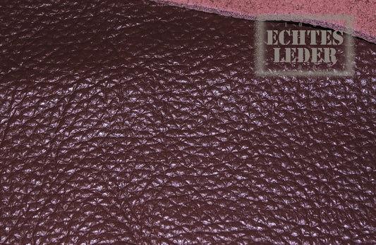 Restposten Lederstreifen (Echt, Nappaleder) Weinrot