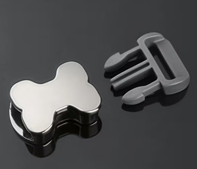 Premium Knochen Klickverschluss | Chrom-Finish, Leichtgewicht