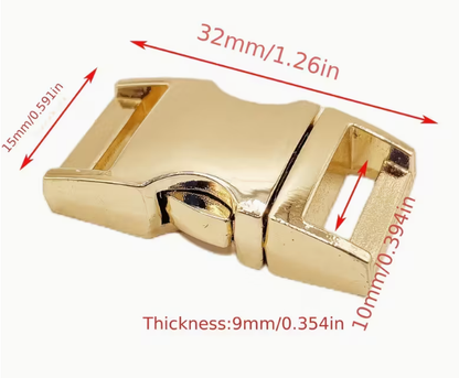 Glänzende & Matte Metall-Klickverschlüsse | Robust & Stilvoll, 11mm Breite