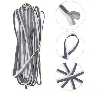 Reflektierendes Paspelband 10 mm – Sicherheit zum Einnähen