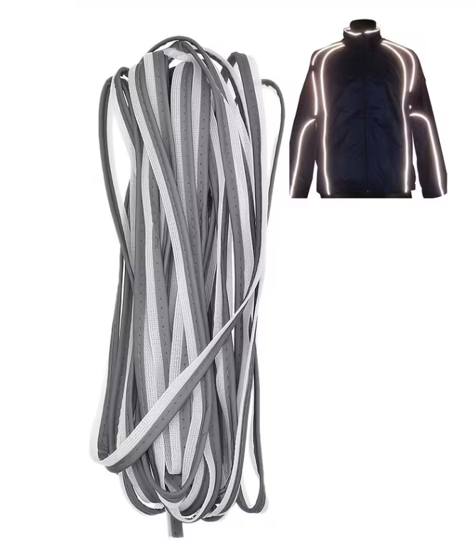 Reflektierendes Paspelband 10 mm – Sicherheit zum Einnähen