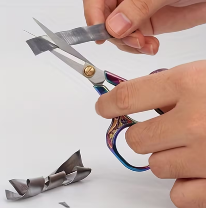 Vintage Edelstahl-Schere "Floral" 12,7 cm – Präzise Schere