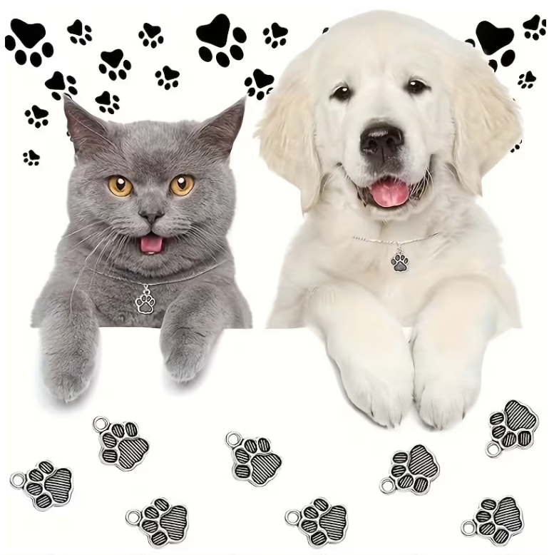 Various dog-themed pendants