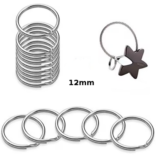 Schlüsselringe Klein – Eisenlegierung für DIY & Verbindungen - 1 Einheit = 10 Stück
