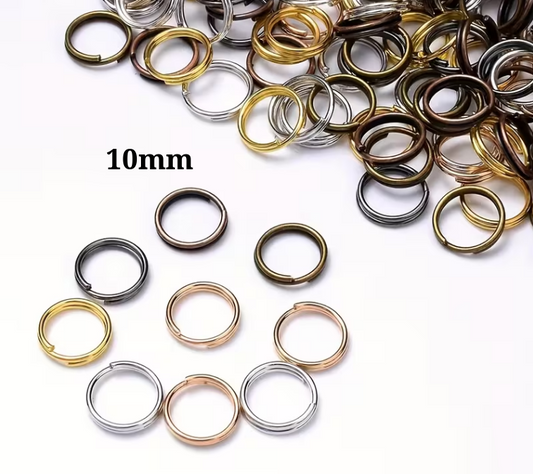 Schlüsselringe 10 mm- 5Stk einheit – Vielseitige Verbinder für DIY & Schmuck "Farbwahl"