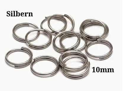 Schlüsselringe 10 mm- 5Stk einheit – Vielseitige Verbinder für DIY & Schmuck "Farbwahl"