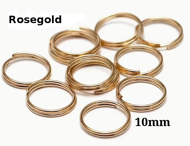 Schlüsselringe 10 mm- 5Stk einheit – Vielseitige Verbinder für DIY & Schmuck "Farbwahl"
