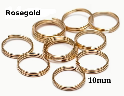 Schlüsselringe 10 mm- 5Stk einheit – Vielseitige Verbinder für DIY & Schmuck "Farbwahl"