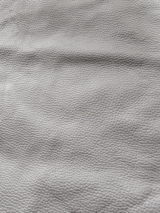 Restposten Lederstreifen (Echt, Nappaleder) helles Grau