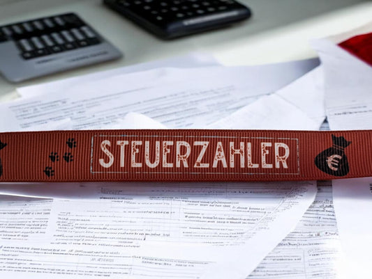 „Steuerzahler“ – Der offizielle Titel für deinen Vierbeiner 19mm (Eigenproduktion)