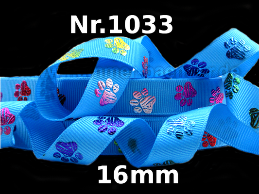 Pfotenabdrücke Regenbogen - 16mm