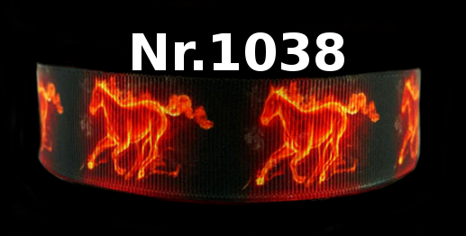 Flammen-Pferd Band – 25mm