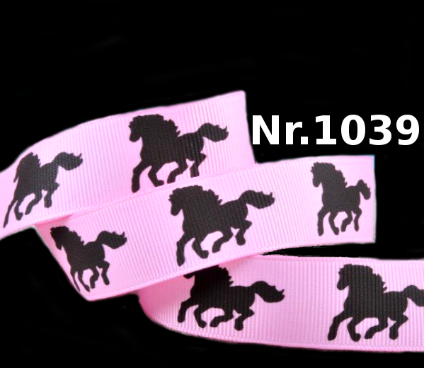 Kaltblut-Pferd Scherenschnitt Band – 22mm