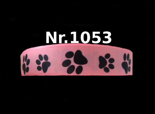 Pfotenabdrücke schwarz - 22mm