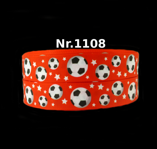 Fußball-Fieber Band mit Sternen – 22mm