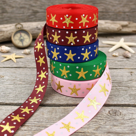 Gold Prism foil starfish in various colors