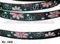 Ripsband "Flower" Blumenranke – 9mm (Versch. Farben)