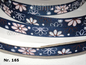 Ripsband "Flower" Blumenranke – 9mm (Versch. Farben)