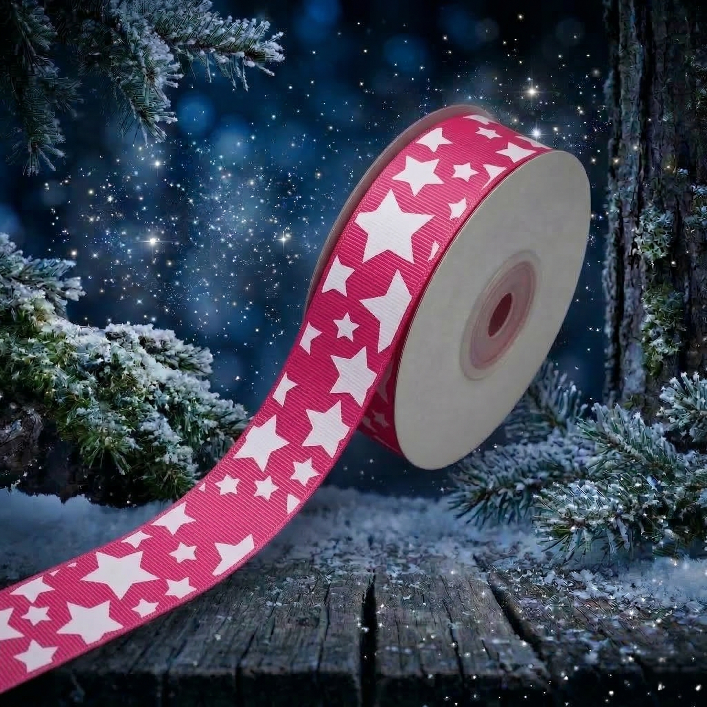 „Himmlischer Sternenhimmel für Deine Kreativprojekte – Motivband Sky in 25 mm“