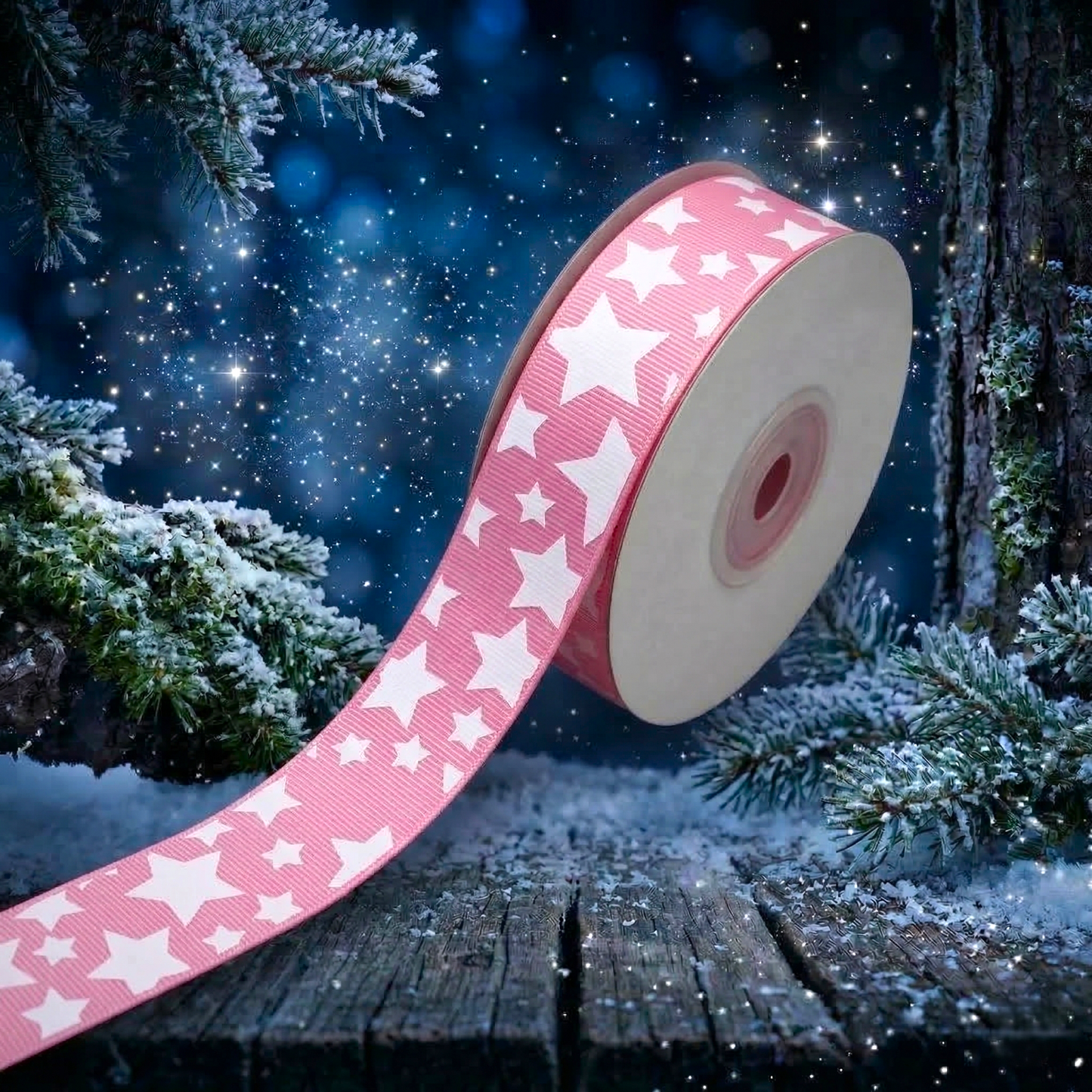 „Himmlischer Sternenhimmel für Deine Kreativprojekte – Motivband Sky in 25 mm“