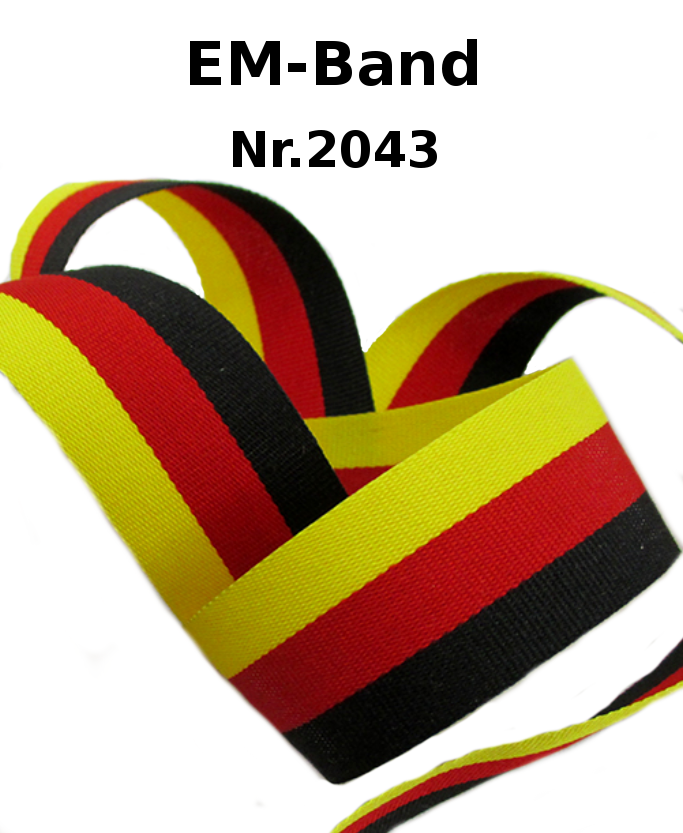 Deutschland EM-Band - 25mm