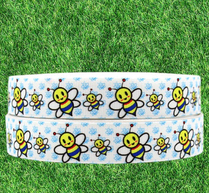 „Summende Bienchen“ –  Ripsband 22 mm