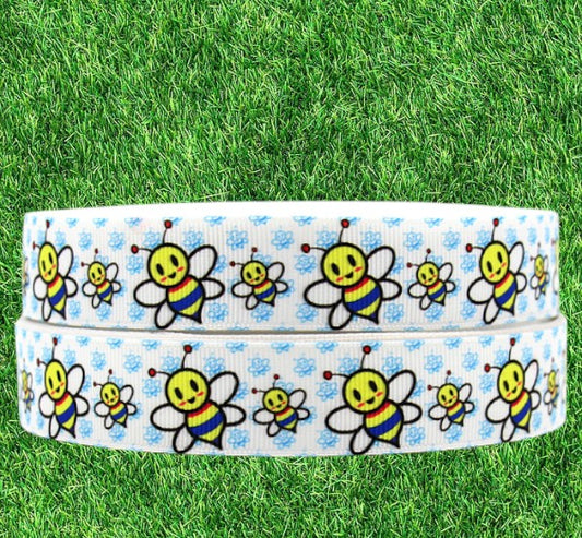„Summende Bienchen“ –  Ripsband 22 mm