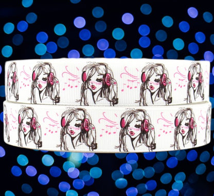 „Music Girl“ – Modernes Design – Ripsband 22 mm