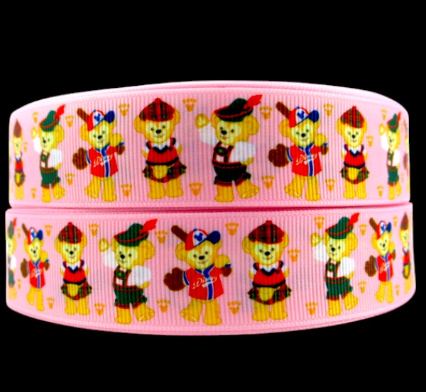„Bärchen-Mix“ – Trachten & Sport – Ripsband 25 mm