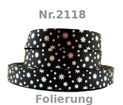 Sternenband mit Folierung in verschiedene Farben