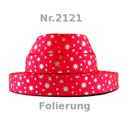 ✨ Sternenband mit edler Folierung in Schwarz, Rot, Lila & Blau ✨