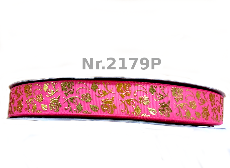 Golden floral pattern, foiled in various colors