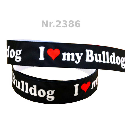 I Love my Bulldog - 22mm