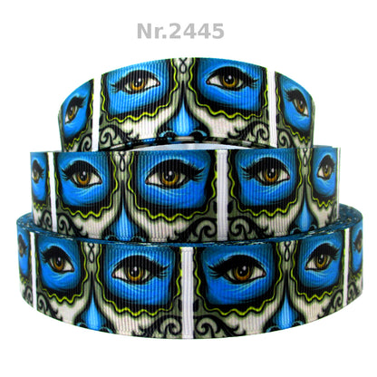 Blue Mystic Eye Ripsband 25mm