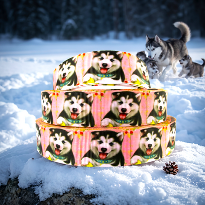 „Husky Welpe Band – Verspieltes Pink“ 25 mm