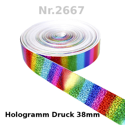 Hologramm Glitzer Band - 38mm