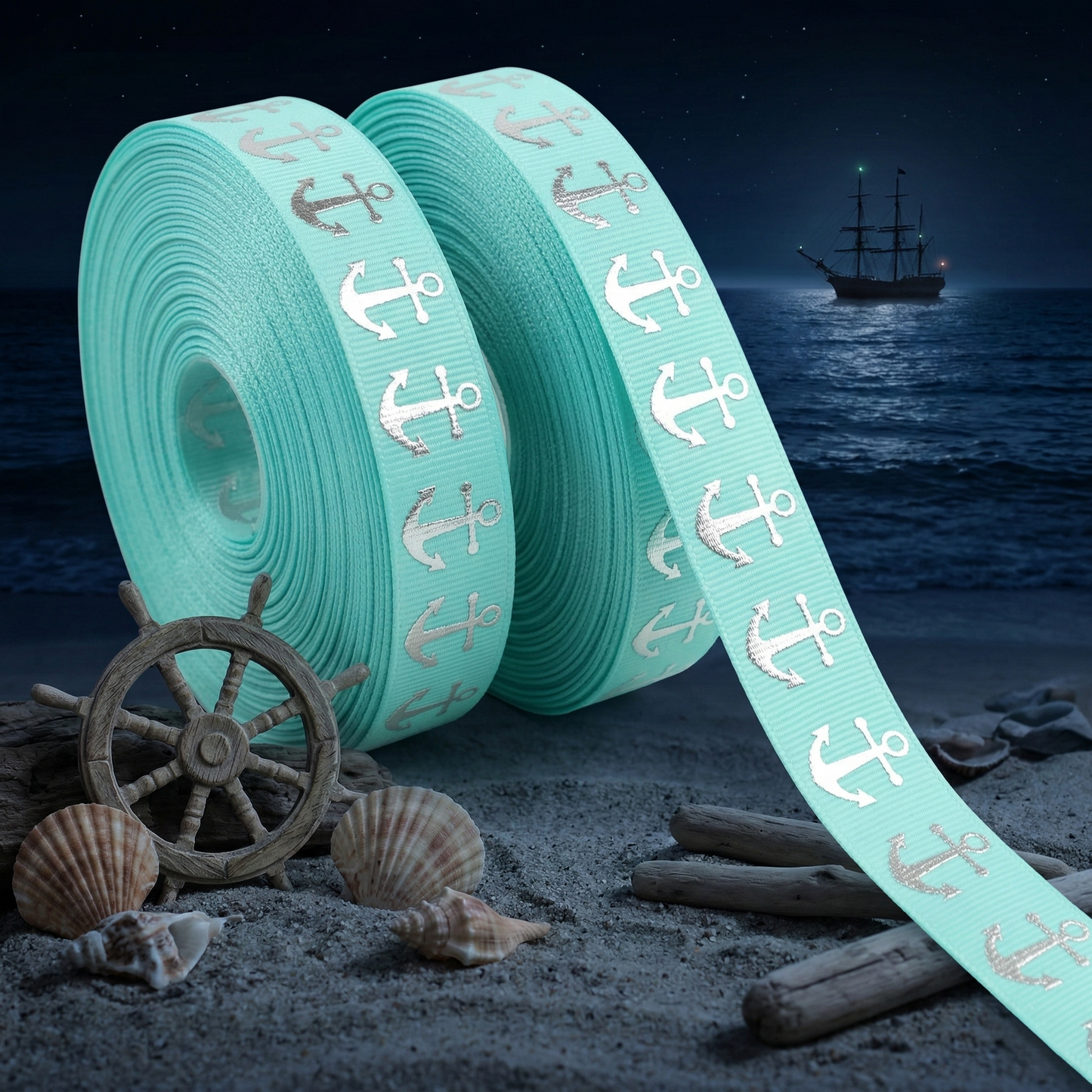 Anchor in silver - 16mm, maritime flair