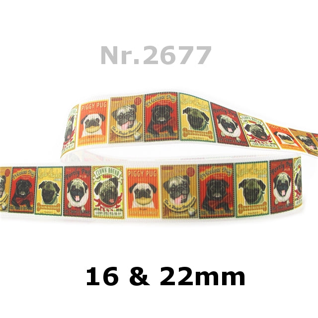 Mops Werbe Schild Design in 16mm u. 22mm