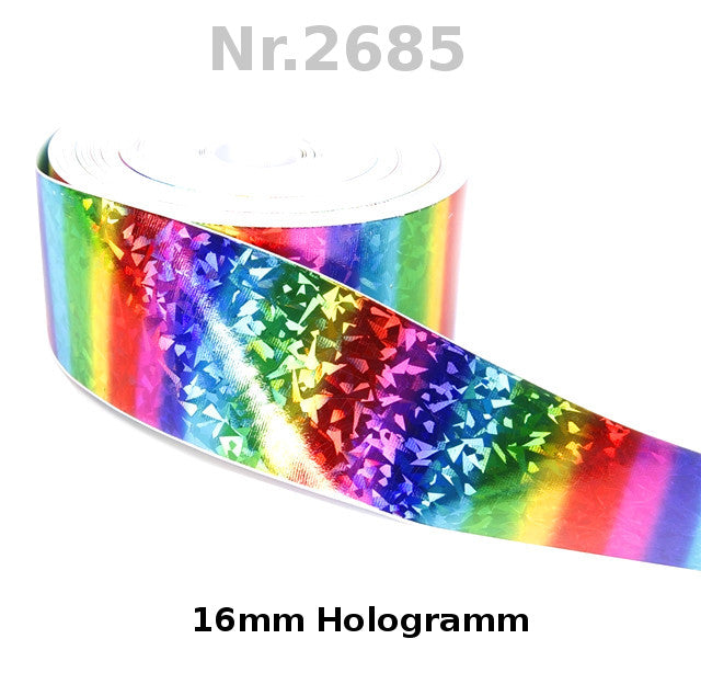 Hologramm Glitter Bunt - 16mm