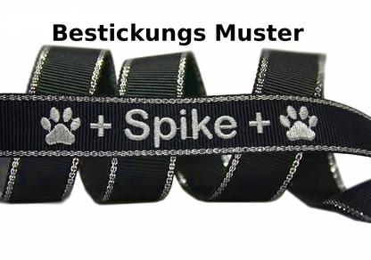 Ripsband mit Silberrand 22 mm – Blanko in verschiedenen Farben