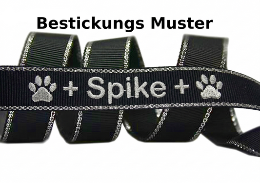 Ripsband mit Silberrand 22 mm – Blanko in verschiedenen Farben