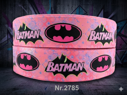 Batman Pink Hero Ripsband 25mm