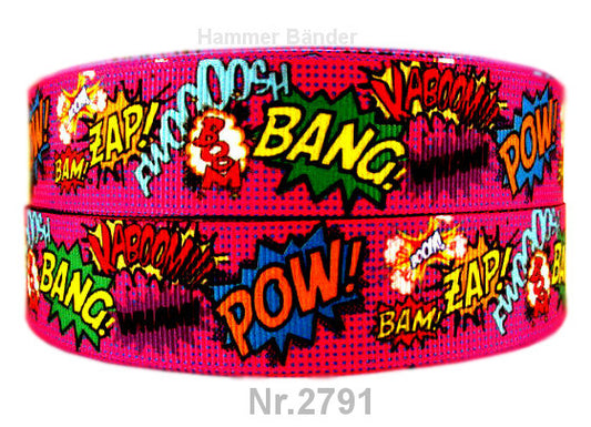Nr. 2791 Bam Boom (dunkel Pink) – 25mm