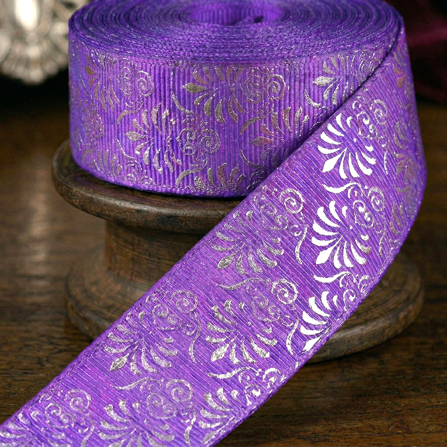 Royal Ornament Folien-Druck Ripsband 25mm