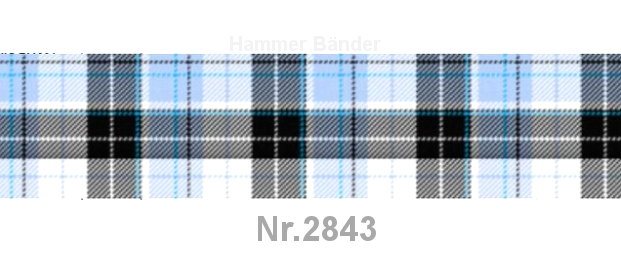 Nr.2843 Karo Blau/Schwarz – 16mm