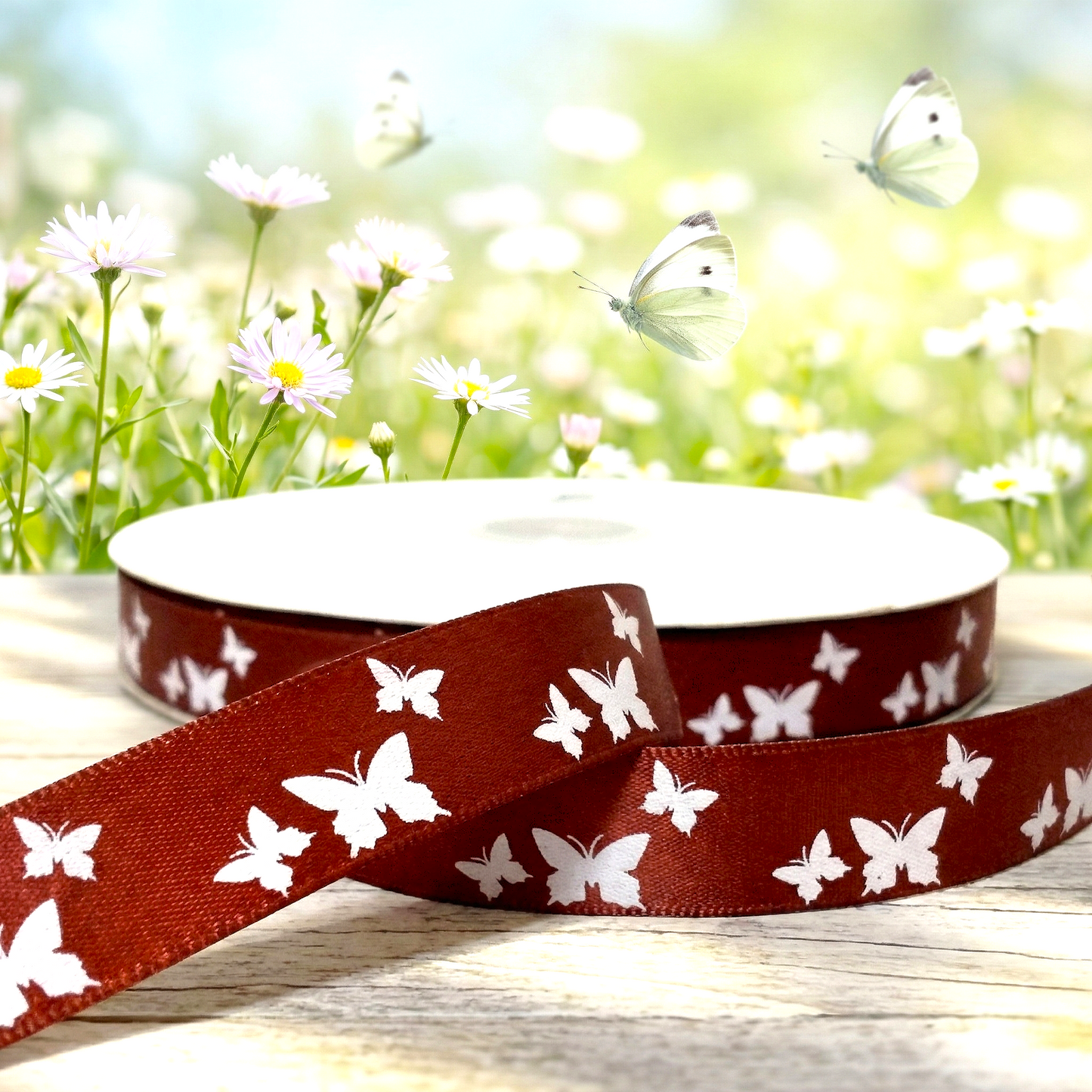 Satin ribbon butterfly