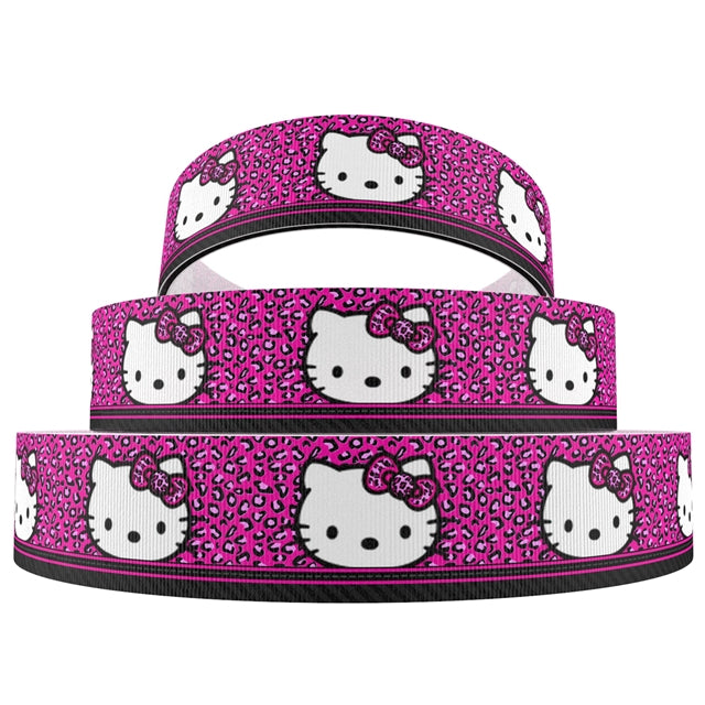 Hello Kitty Pink Leopard  - 19mm Pinkes Leopardenmuster
