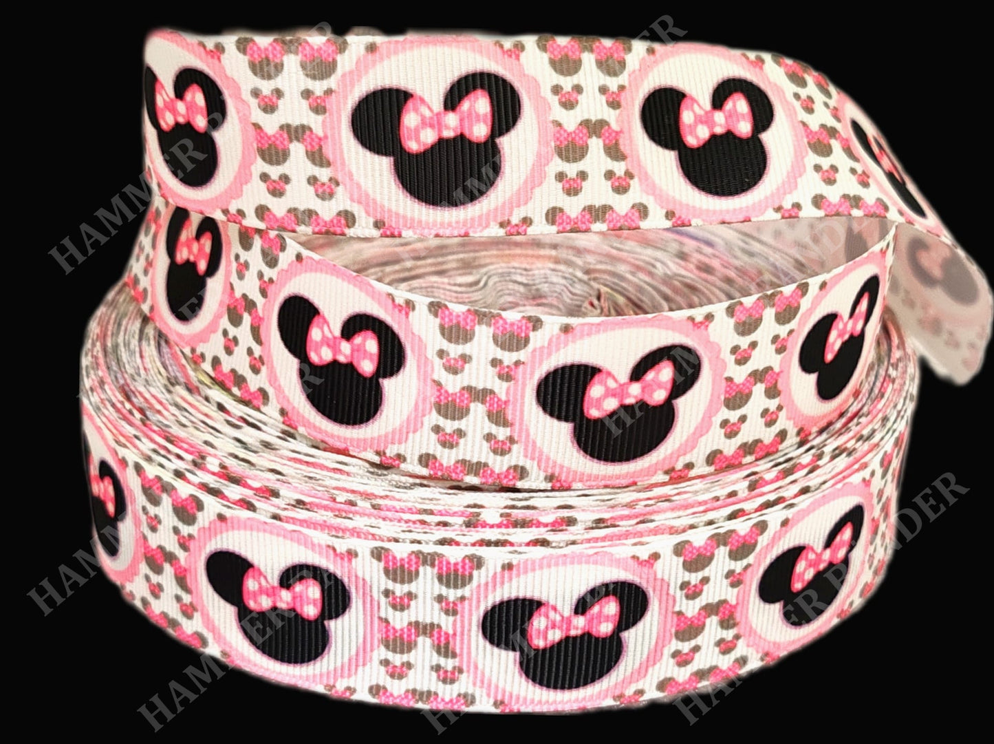 Süße Minnie Maus Silhouetten -Band – 25mm